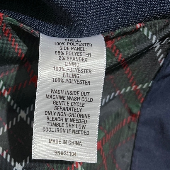 Kim Rogers Lined Lightweight Puffer Quilted Full Zip Vest Navy Blue - Picture 10 of 11